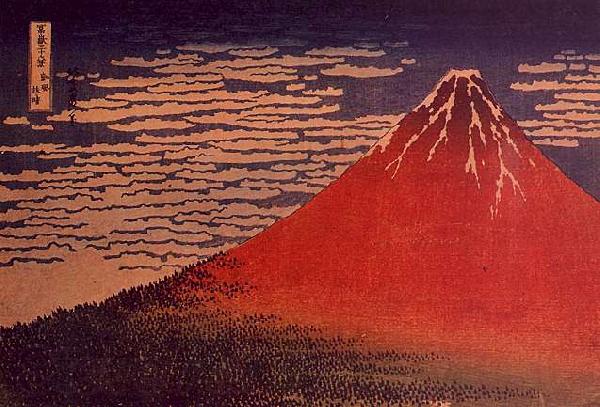 Katsushika Hokusai Mount Fuji in Clear Weather